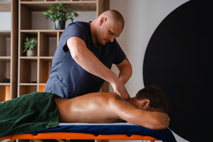 What happens during a sports massage session